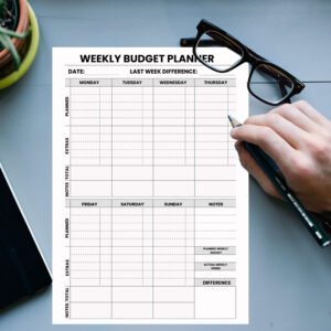 Weekly Budget Planner template