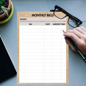 Monthly Bills Tracker