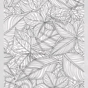 Leaf Coloring Book for Adults - Stress Relief & Nature Inspired Prints