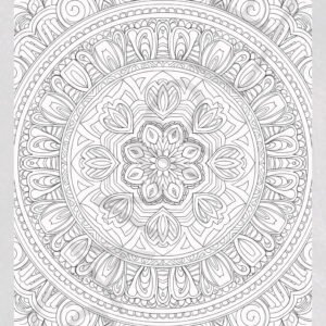 Mandala Coloring Pages for Adults - Stress Relief, Meditation & Mindfulness