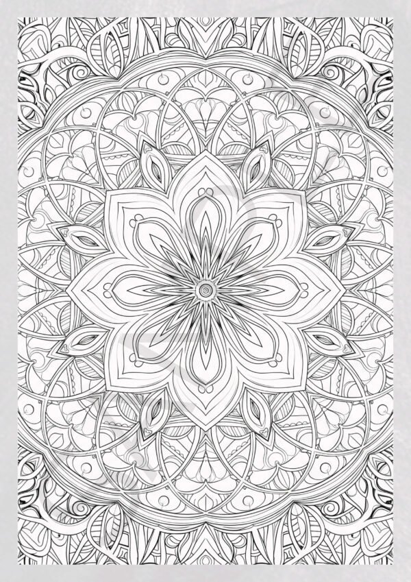 Mandala Coloring Pages for Adults - Stress Relief, Meditation & Mindfulness