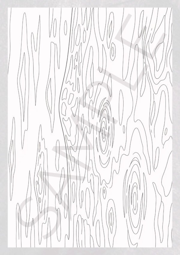 Relaxing Wave Coloring Designs for Adults - Printable Ocean Art