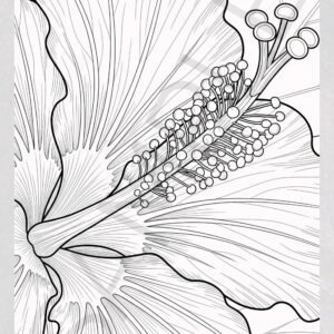 Natural Elements: Flowers Coloring Pages - Botanical Stress Relief
