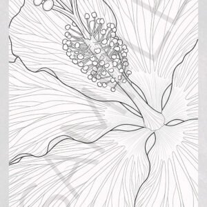 Natural Elements: Flowers Coloring Pages - Botanical Stress Relief