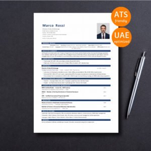 UAE Real Estate CV Template Pack — Director & Head of Sales Level | Executive | Dubai & Abu Dhabi